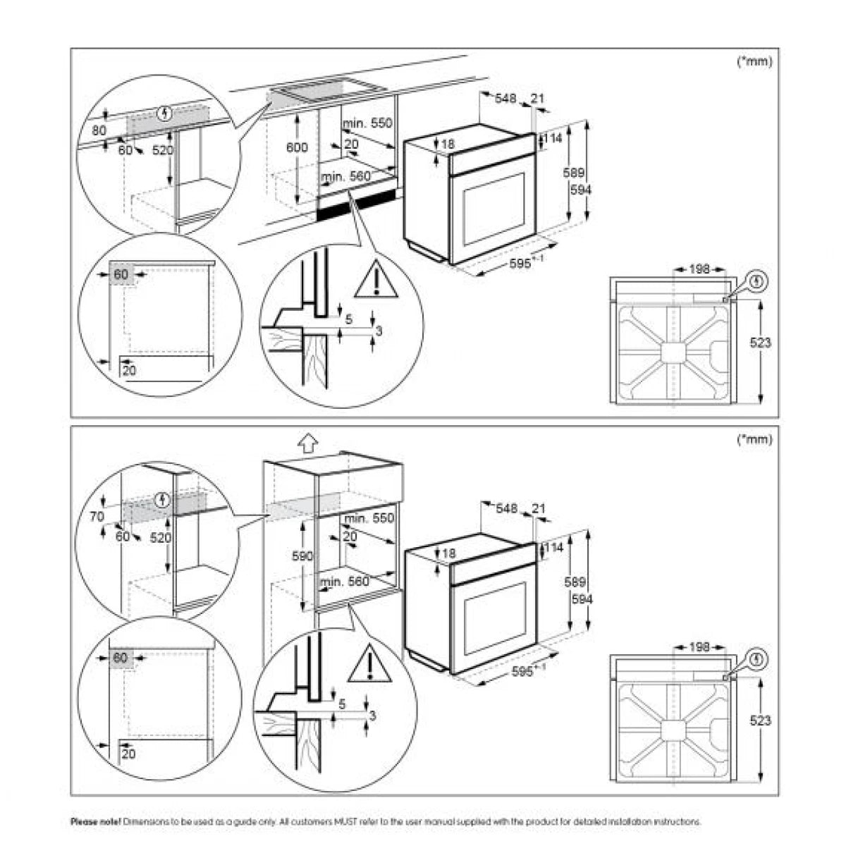 Electrolux 伊萊克斯 KOBAS31X 70公升 60厘米 嵌入式蒸焗爐