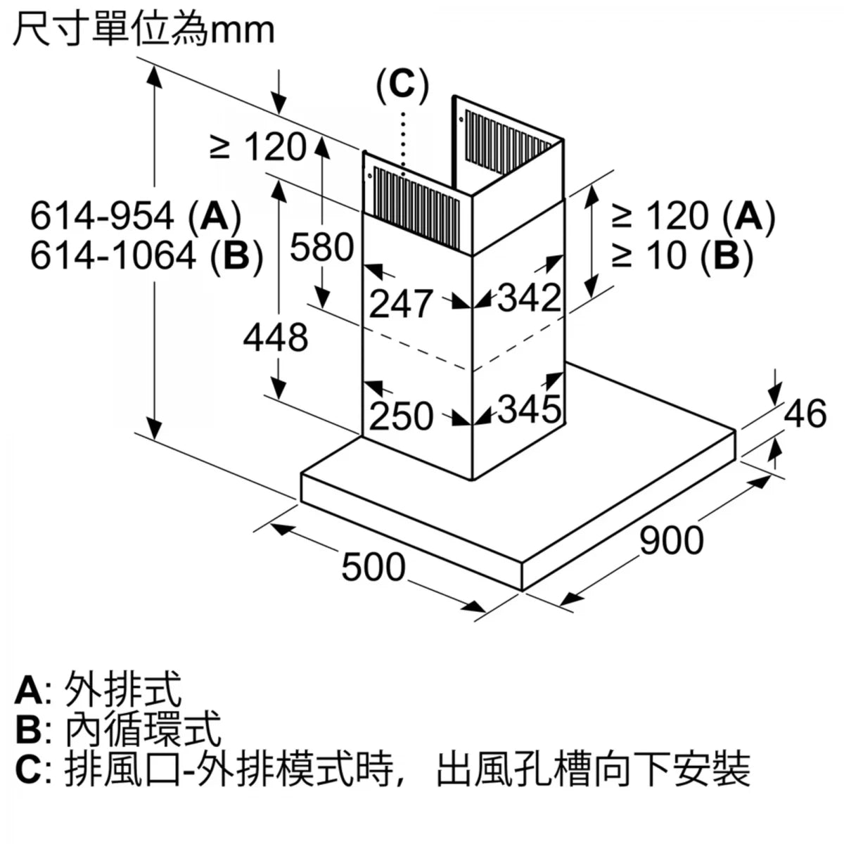 Siemens 西門子 LC91BUR50B 90CM iQ700 掛牆式抽油煙機