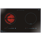 Garwoods 英國樂思 EC-2989 BK 75厘米 2合1 座檯/嵌入式電磁電陶爐 (鑽黑玻璃)