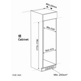German Pool 德國寶 REF-365 266公升 嵌入式雙門無霜雪櫃