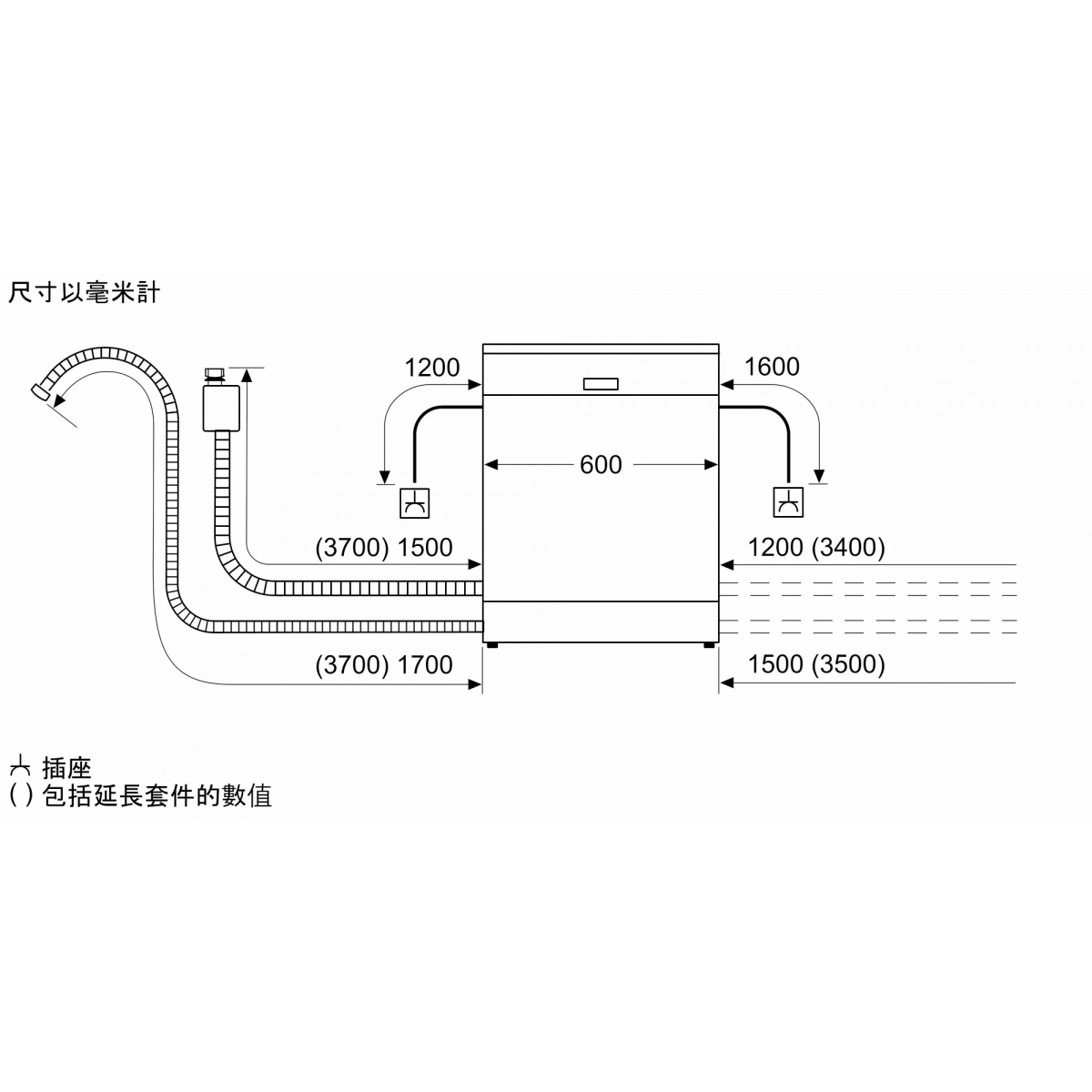 Bosch  博世 SMD6ZCX50E Series 6 60厘米 14套標準餐具  嵌入式洗碗碟機