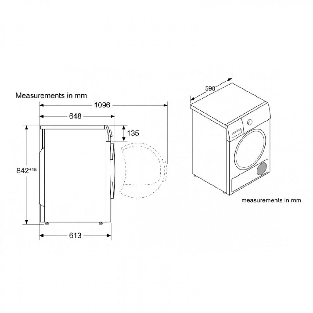 Siemens 西門子 WP30A2X0HK 8公斤 iQ300 冷凝式乾衣機