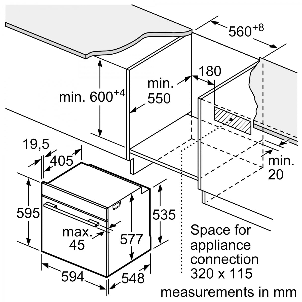 Bosch 博世 HSG7584B1 71公升 60厘米 嵌入式蒸焗爐