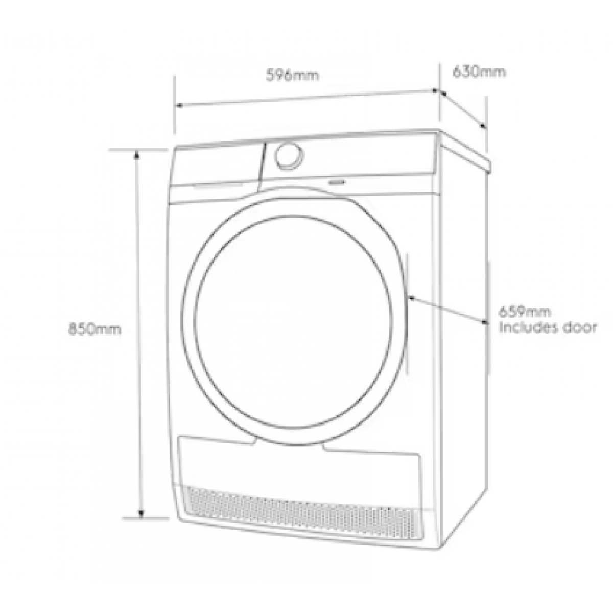 Electrolux 伊萊克斯 EDC804P5WB 8.0公斤 冷凝式乾衣機