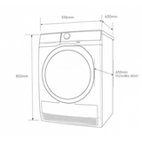 Electrolux 伊萊克斯 EDC804P5WB 8.0公斤 冷凝式乾衣機