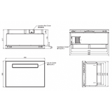 Kohler 科勒 K-77315H-MZ 2150W UNDERSCORE 多功能浴室淨暖機尊享款 (45cm)